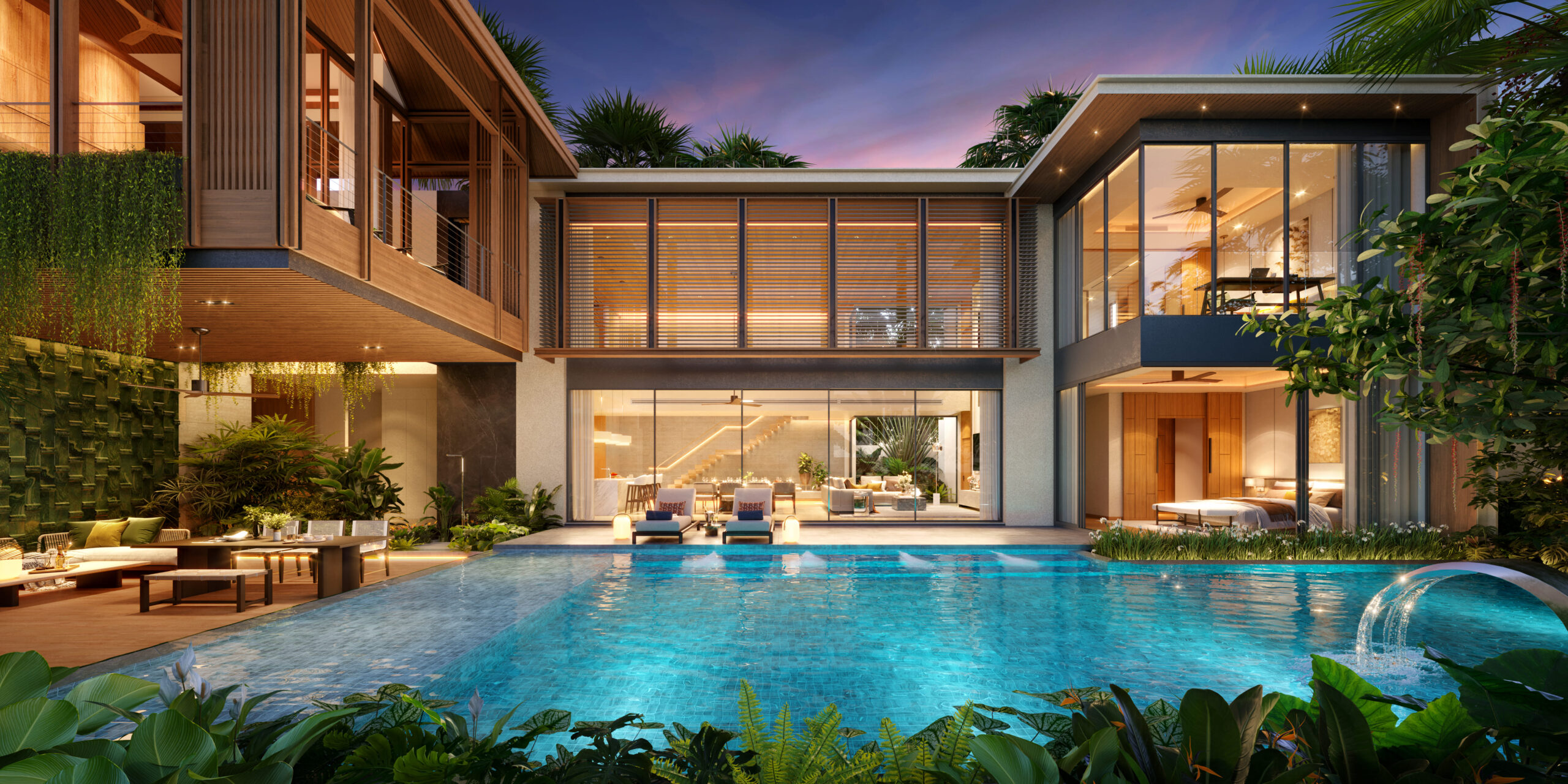 Type L Pool side house