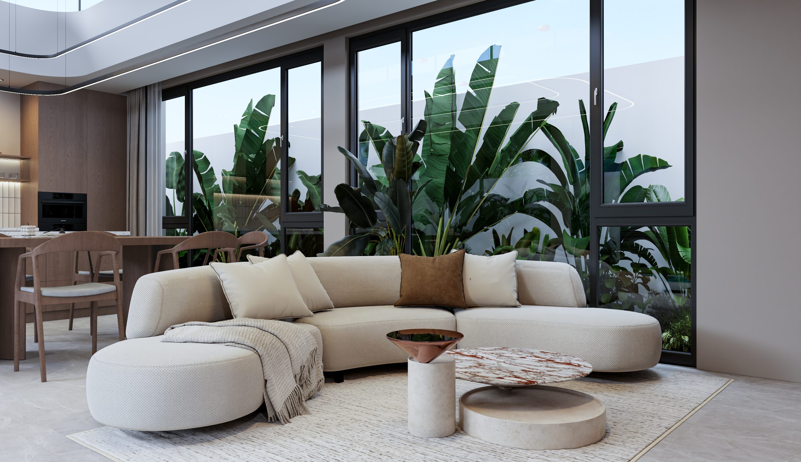 1 Living room and kitchen 6