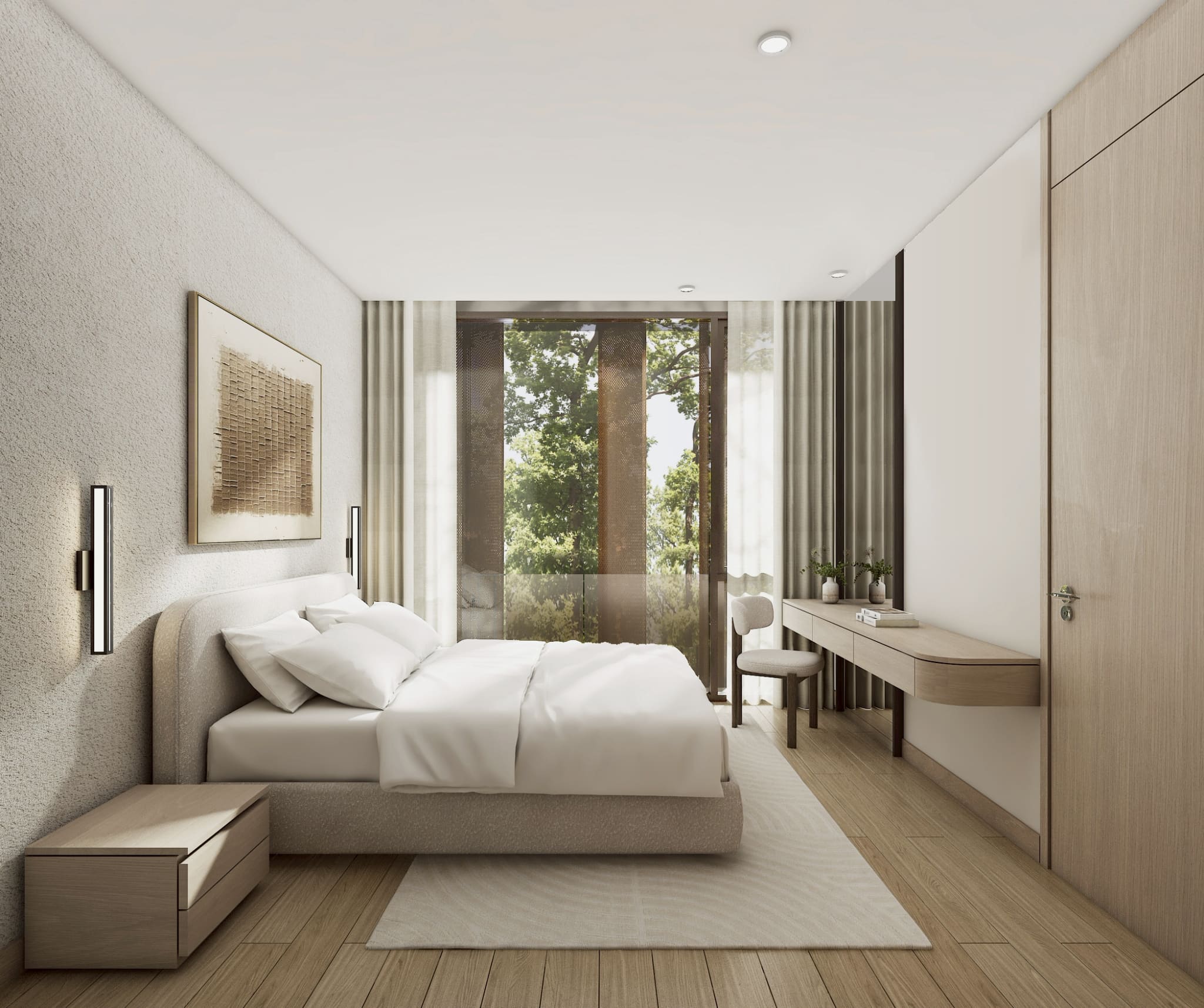 The Zero Nai Yang Penthouse Master Bedroom