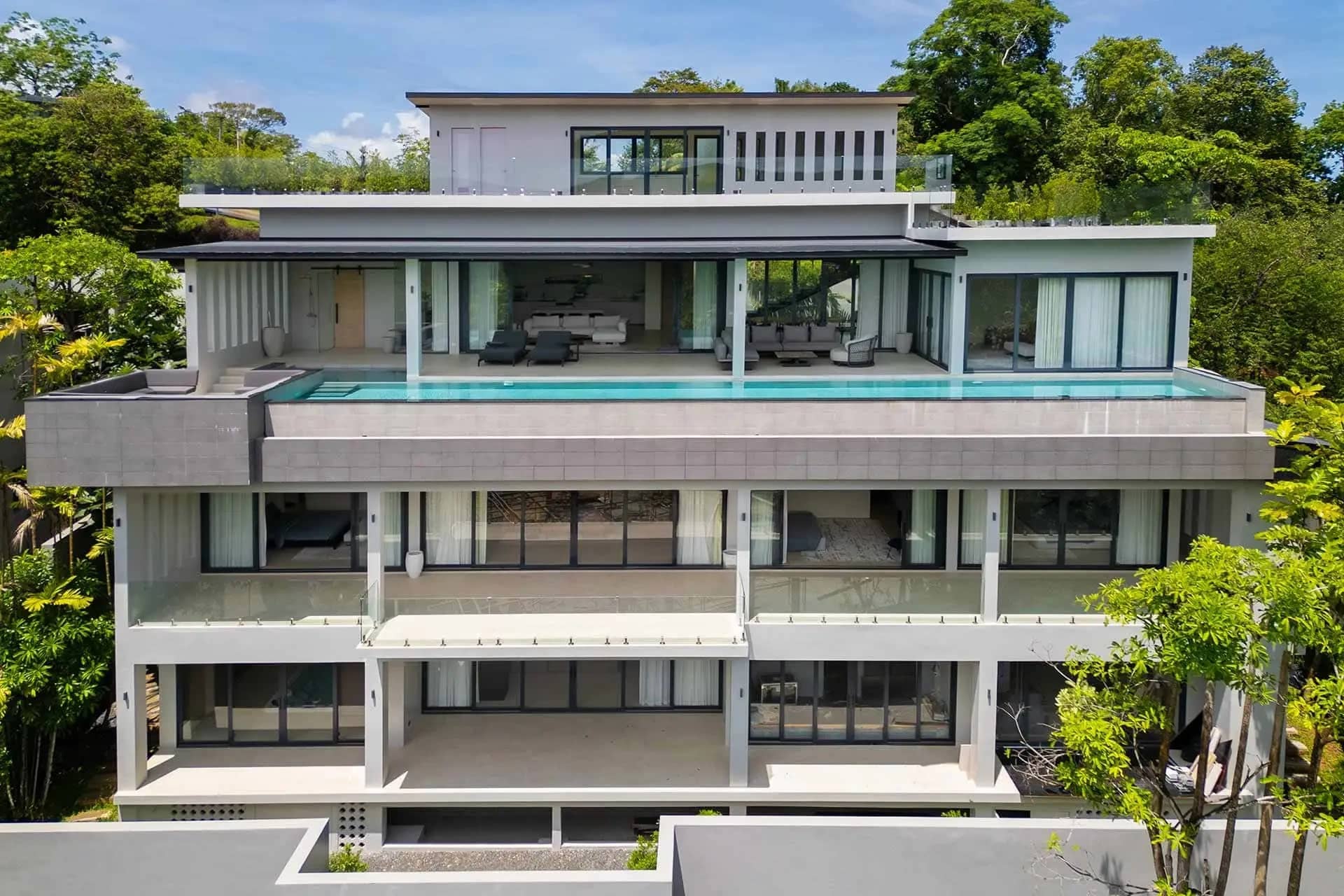 Manik Hillside 4 Bedroom Villa in Si Sunthon for Sale, Thalang, Phuket