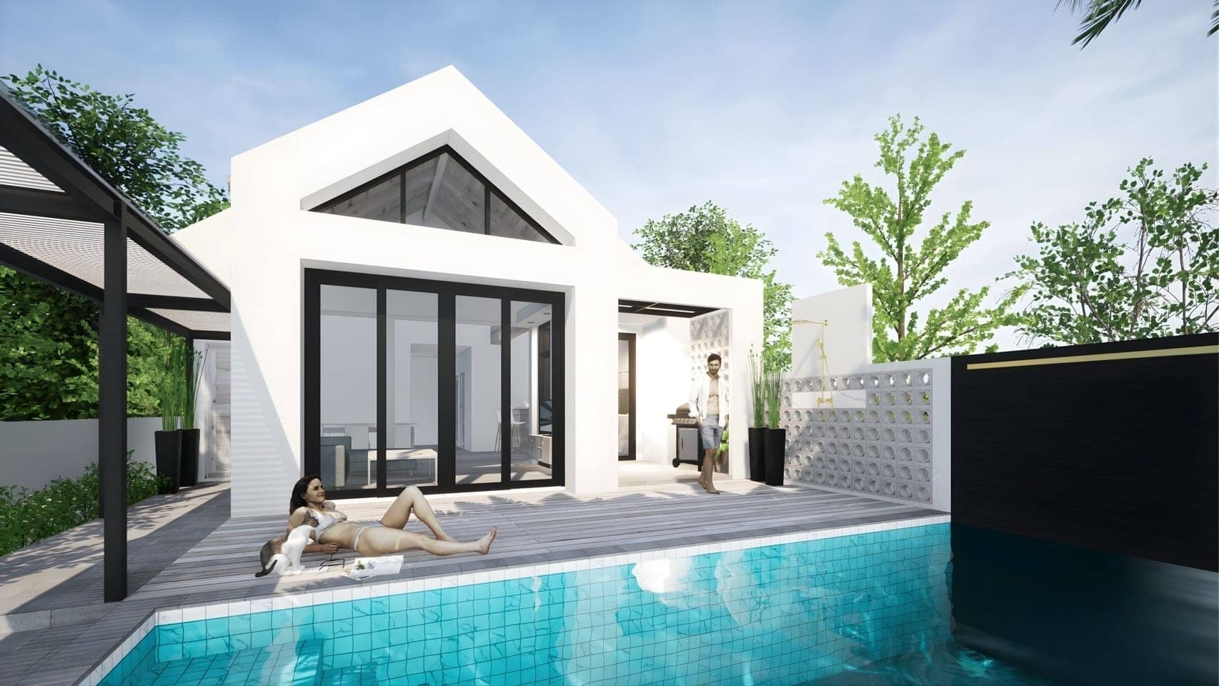 Modern 2-Bedroom Nordic Villa in Kamala for Long-Term Rental, Kamala, Phuket