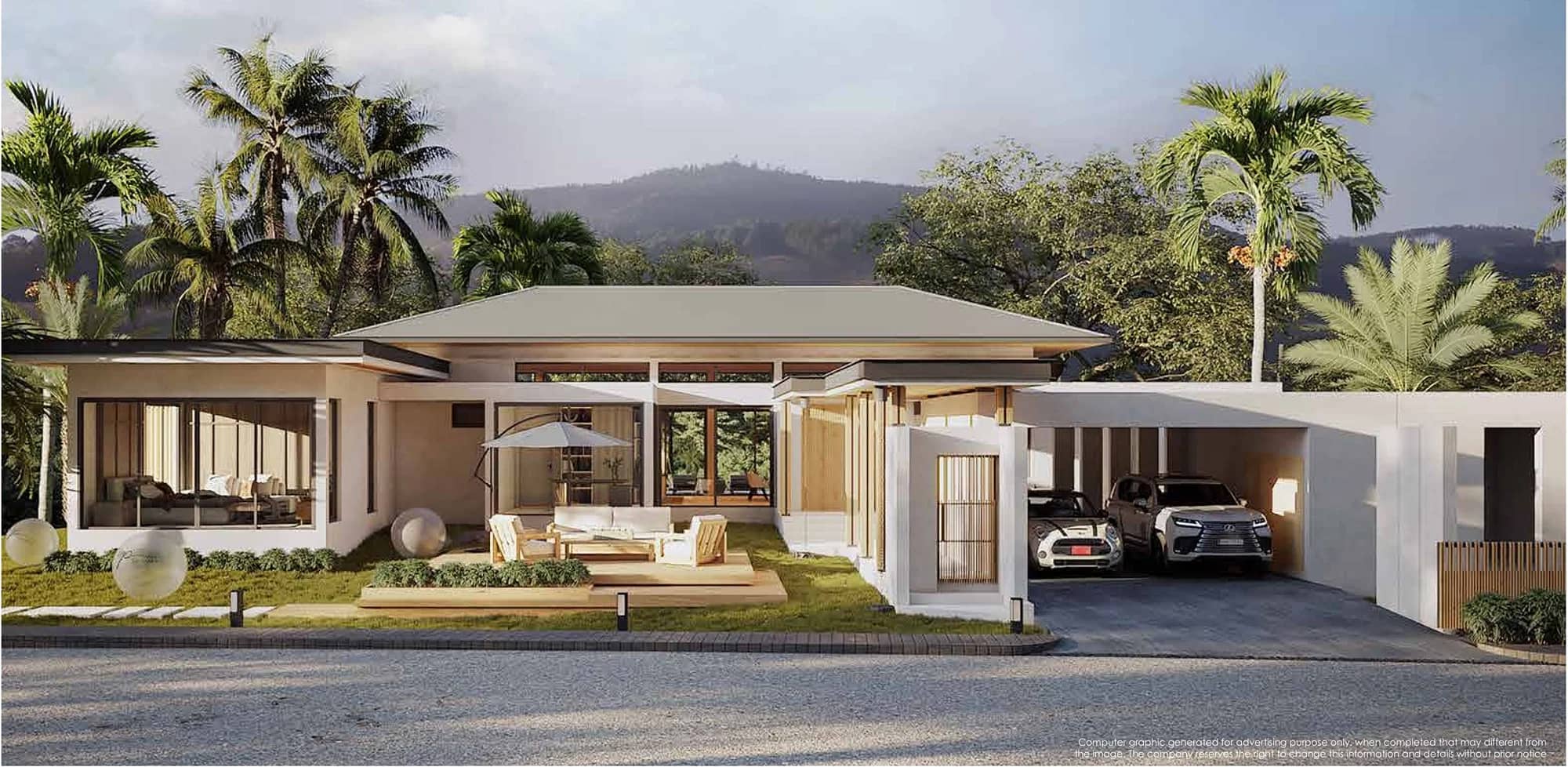 The Pano Baan Suan Loch Palm 3 Bedroom Pool Villa in Kathu for Sale, Kathu, Phuket