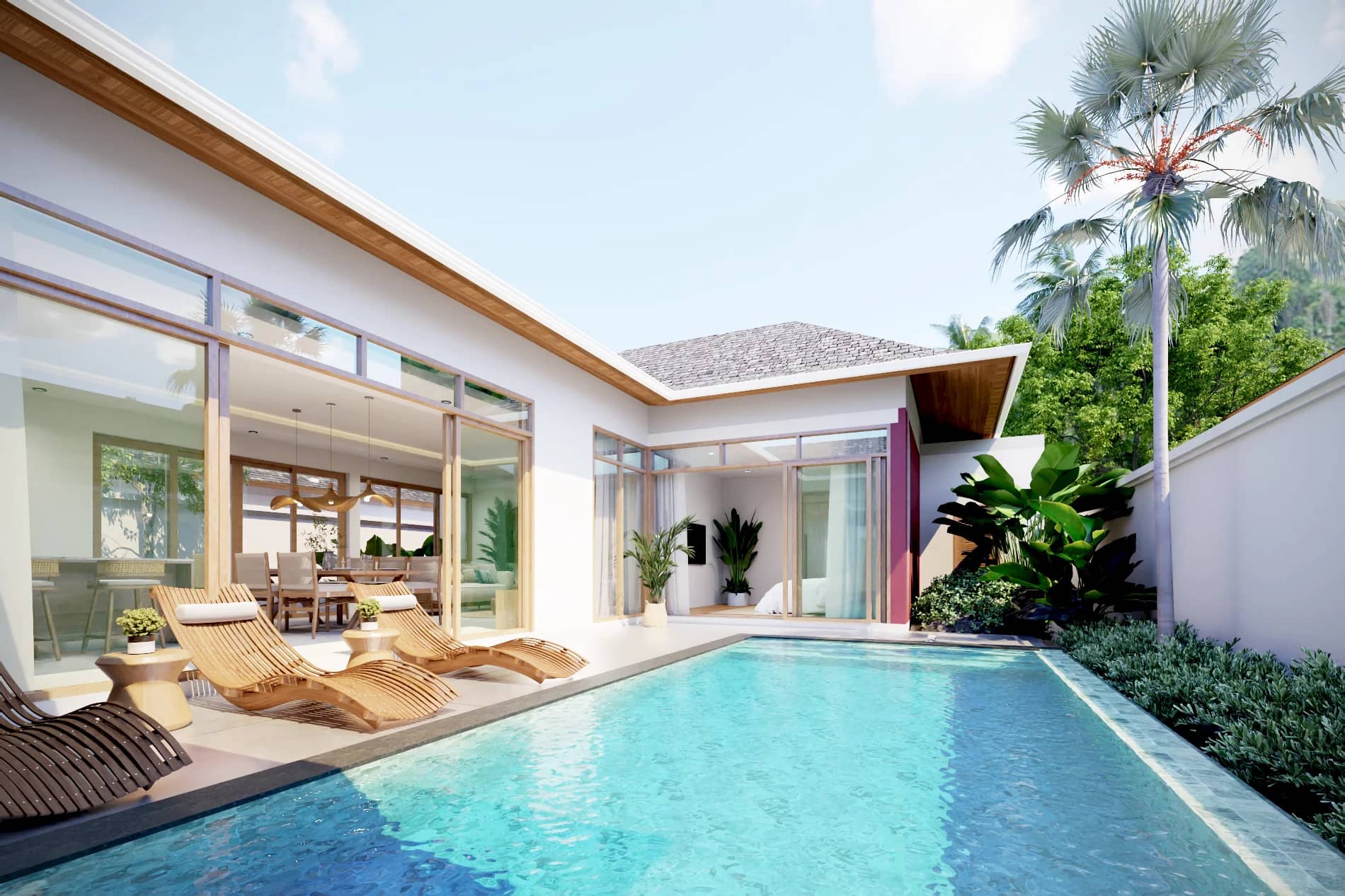 Phuvista 3 Naiyang 2 Bedroom Pool Villa in Thalang for Sale, Thalang, Phuket