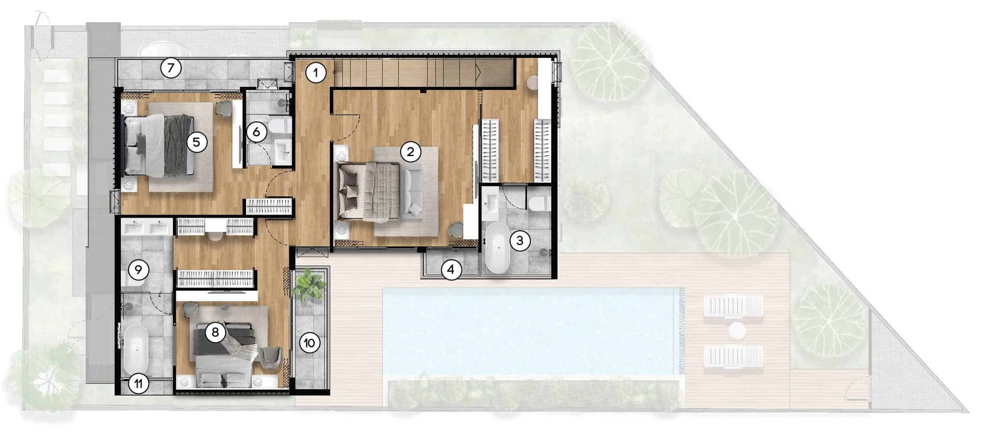 The Chapter Tropical Modern Pool Villa 4 Bedroom Pool Villa in Chalong for Sale, Chalong, Phuket