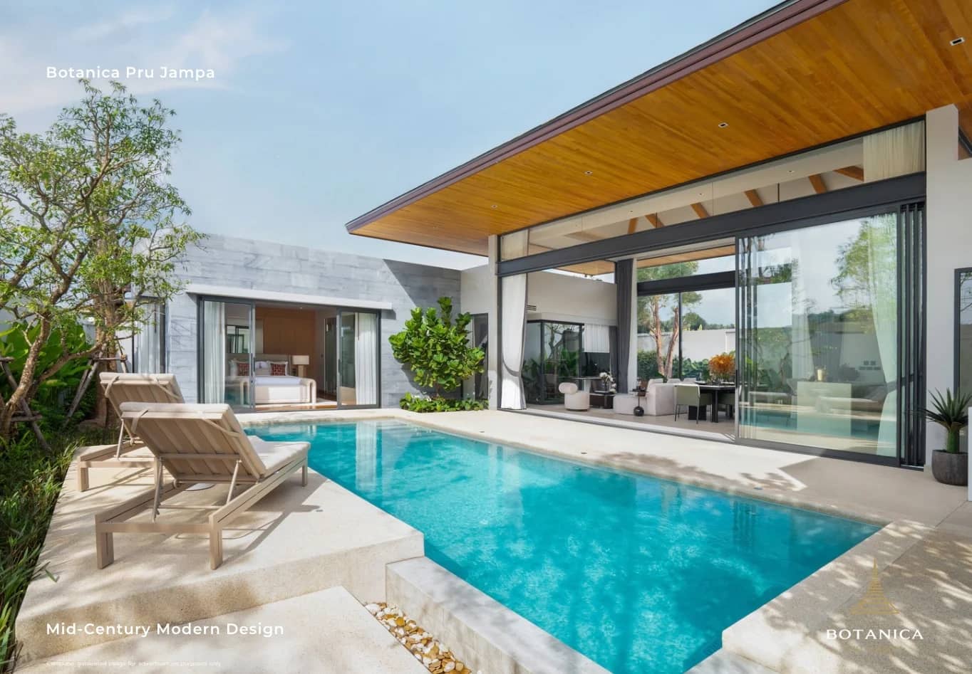 Botanica Pru Jampa 3 Bedroom Pool Villa in Pru Jampa for Sale, Thalang, Phuket