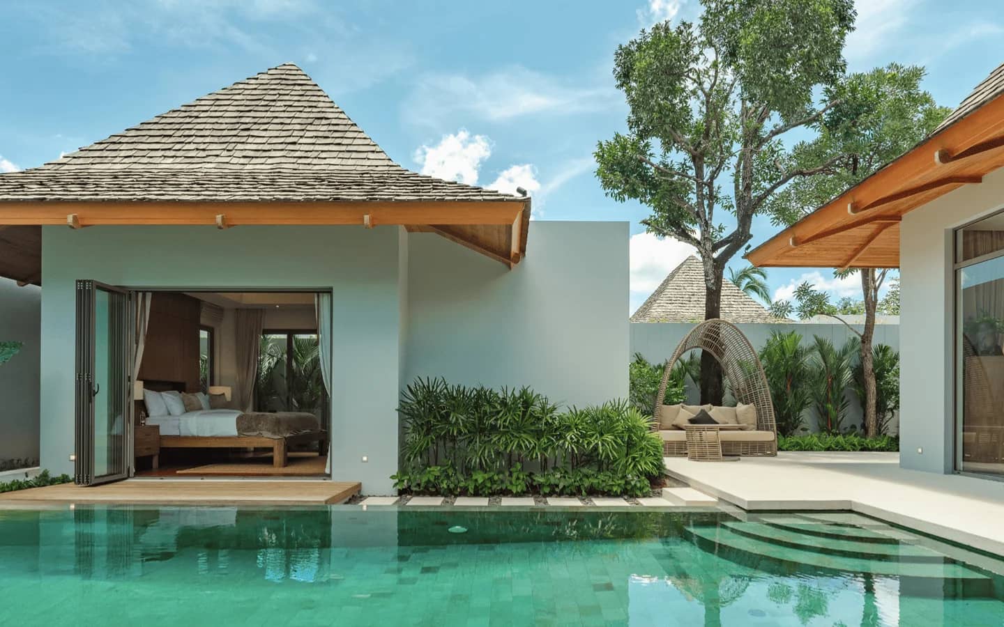 Modern 2, 3, and 4 Bedroom Luxury Pool Villa in Paklongcheep Thalang Area at Anchan Sunscape For Sale, Thalang, Phuket