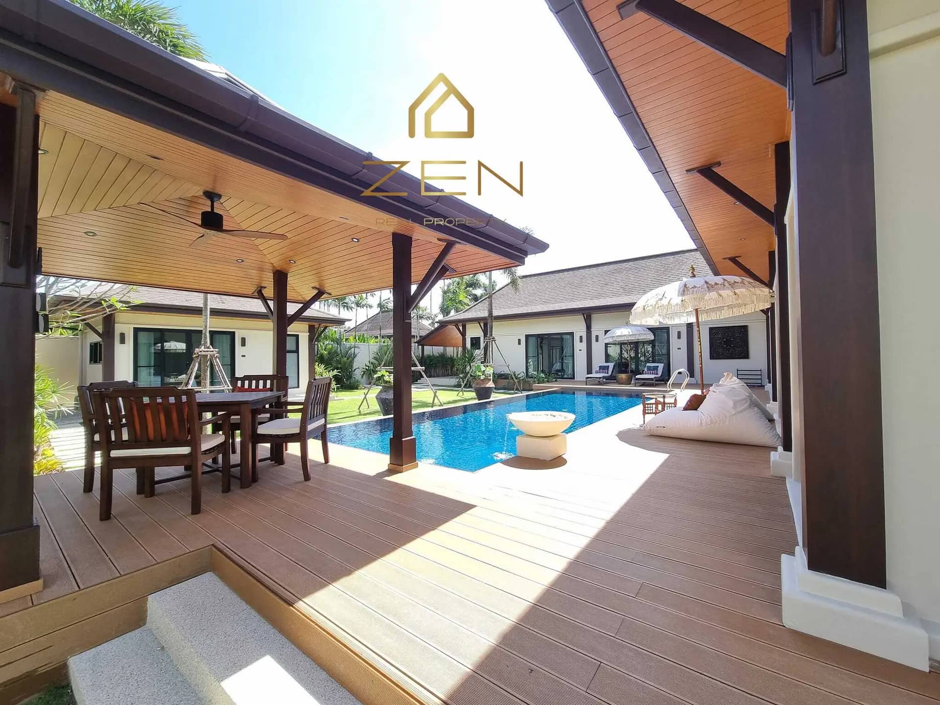 Luxurious 4BR Pool Villa with Tropical Garden For Sale, Bang Tao, Phuket