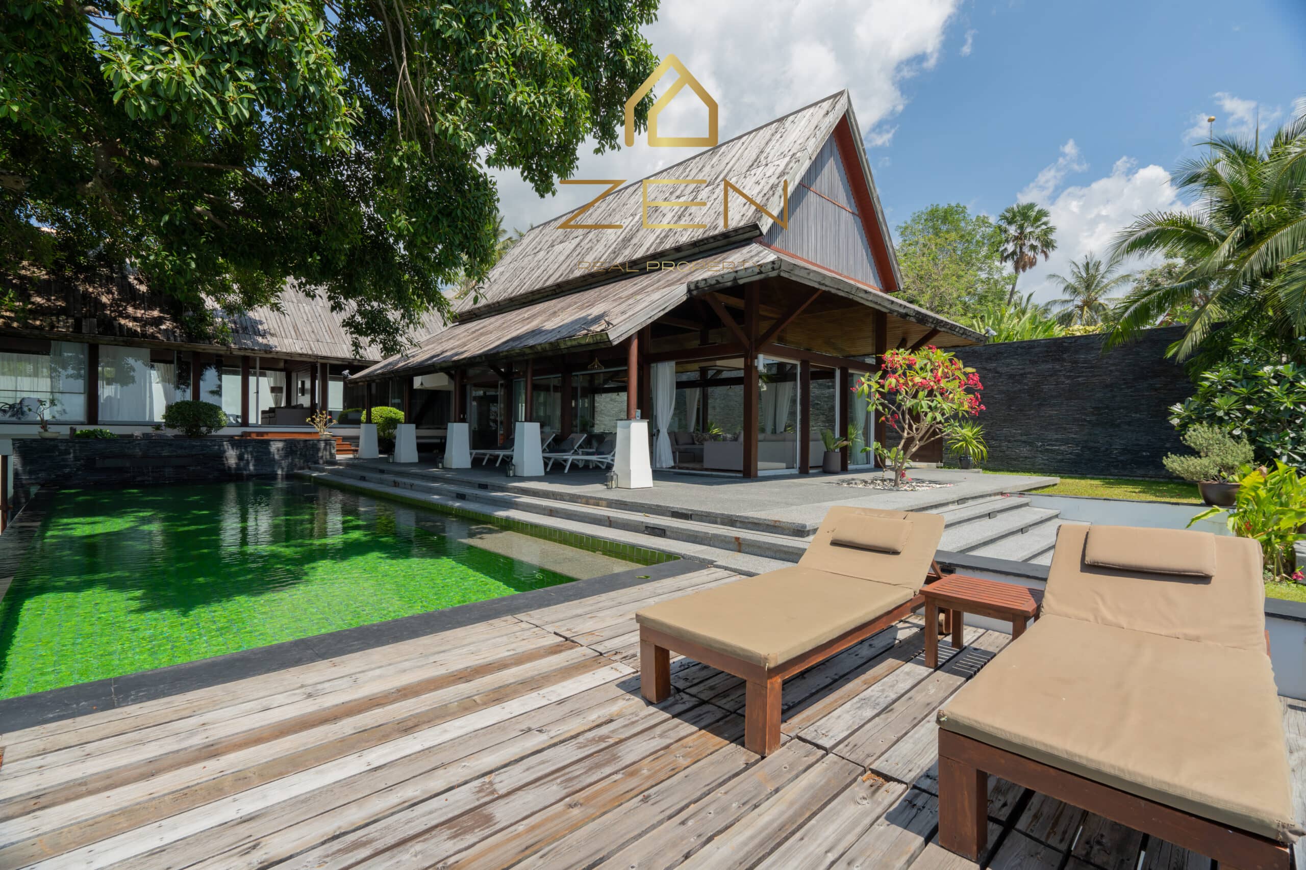 Luxury Villa – 5 Bedrooms in Thalang For Rent, Bang Tao, Phuket