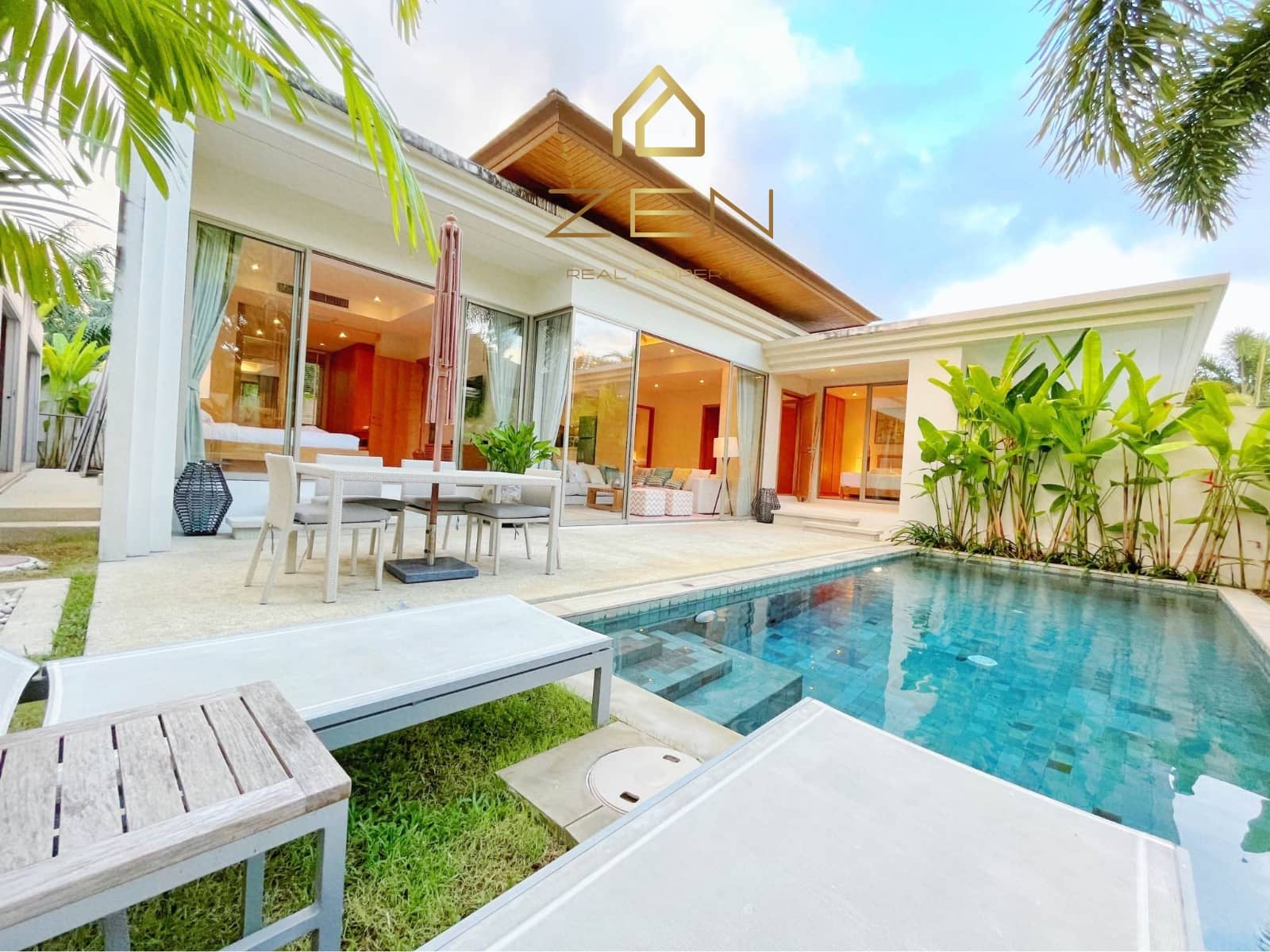 Trichada tropical 3 bedroom Pool Villa for Rent, Bang Tao, Phuket