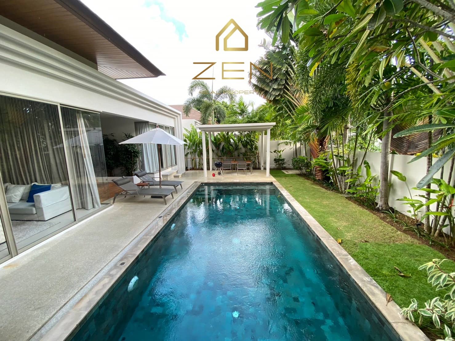 Tropical 3-Bedroom Villa – Bang Tao for rent, Bang Tao, Phuket
