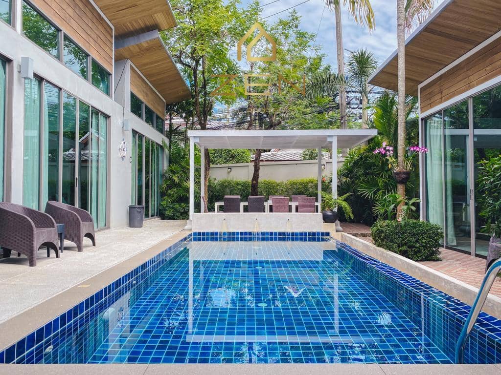 Private Pool Villa with 4 Bedrooms in Choeng Thale For Rent, Bang Tao, Phuket