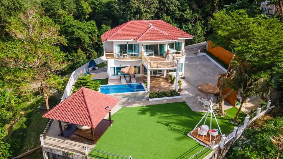 Luxurious 4-Bedroom Sea View Pool Villa for Rent in Kata, Kata, Phuket