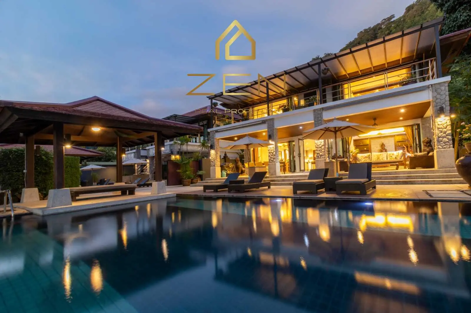 6-bedroom pool villa in the vibrant locale of Patong, available for rent:, Patong, Phuket