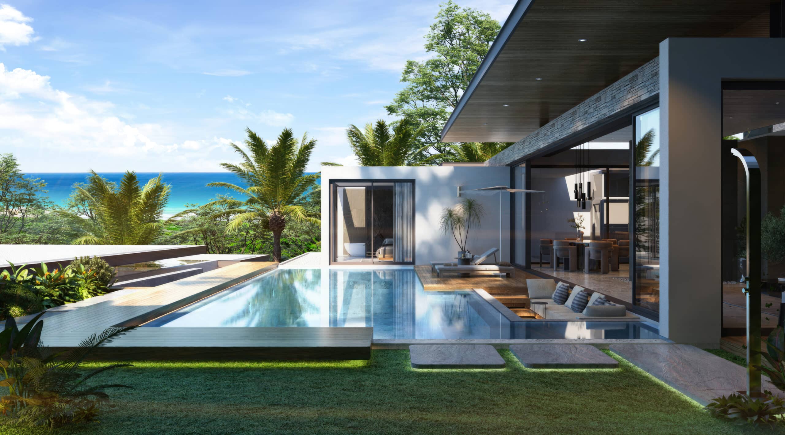 Luxury Sea View Villas 4 bedrooms for Sale in Phuket, Bang Tao, Phuket