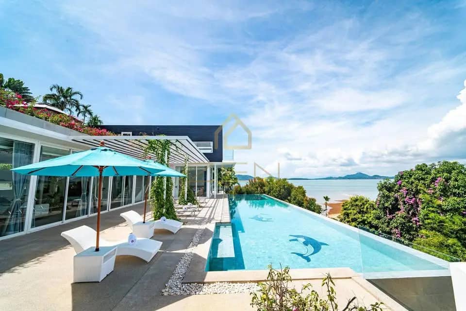 Private Beachfront 6 Bedroom Villa in Cape Yamu for Rent, Pa Klok, Phuket