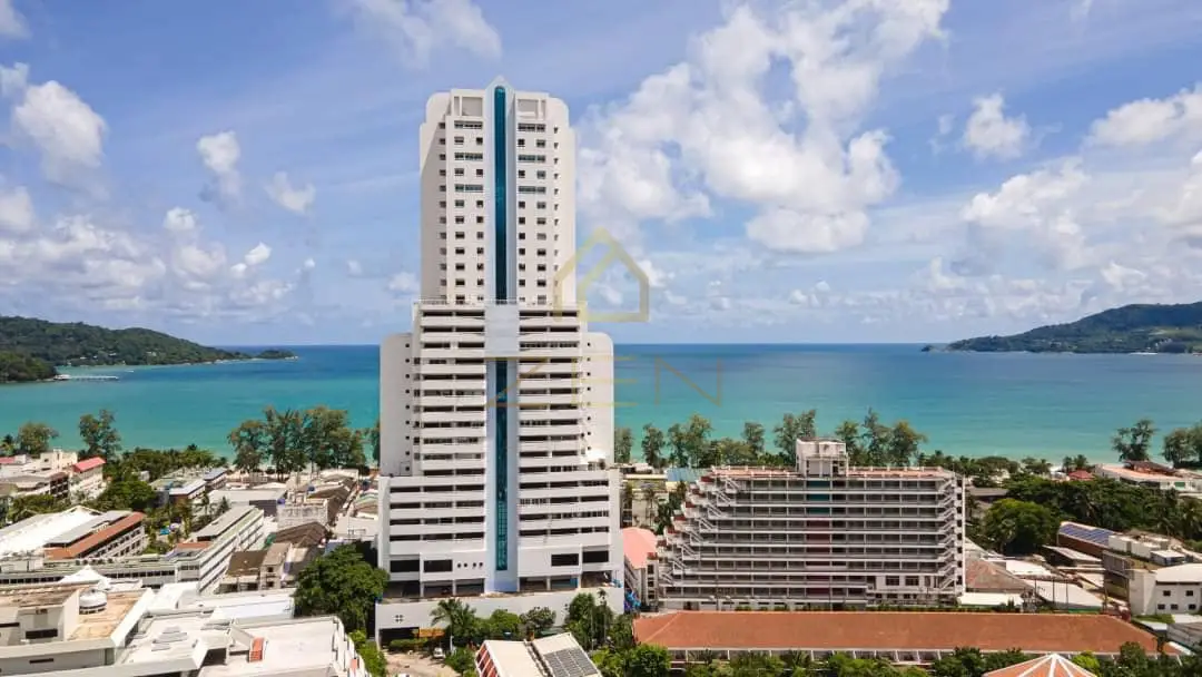 Seaview condo with 3-Bedroom Condo for Rent at Patong beach, Patong, Phuket