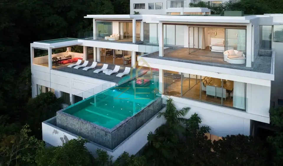 Modern 6-Bedroom Panoramic View Villa in Kamala, Phuket – Long-Term Rental, Kamala, Phuket
