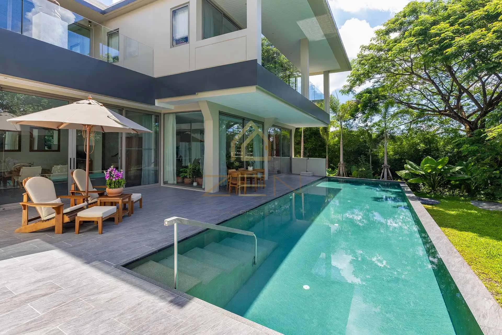 The Pavilions Phuket 位于 Layan Beach 的现代 5 卧泳池别墅出售,Bang Tao,普吉岛