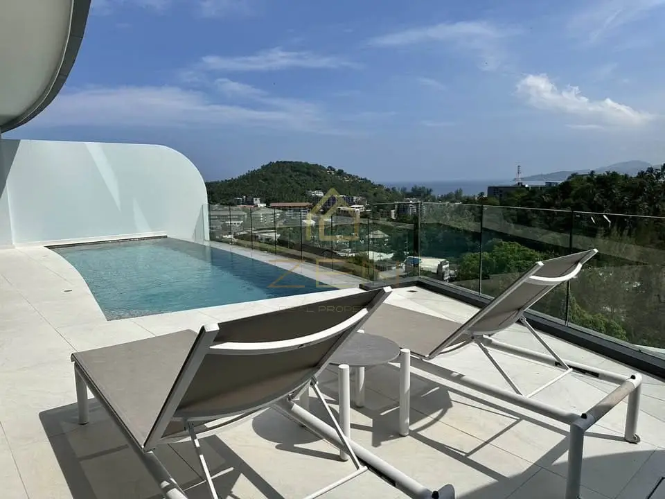 Modern 2-Bedroom Sea View Penthouse for Rent – Surin Beach, Phuket, Surin, Phuket