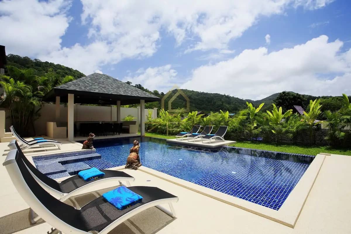 Modern 7-Bedroom Executive Pool Villa in Nai Harn – Long-Term Rental, Rawai, Phuket