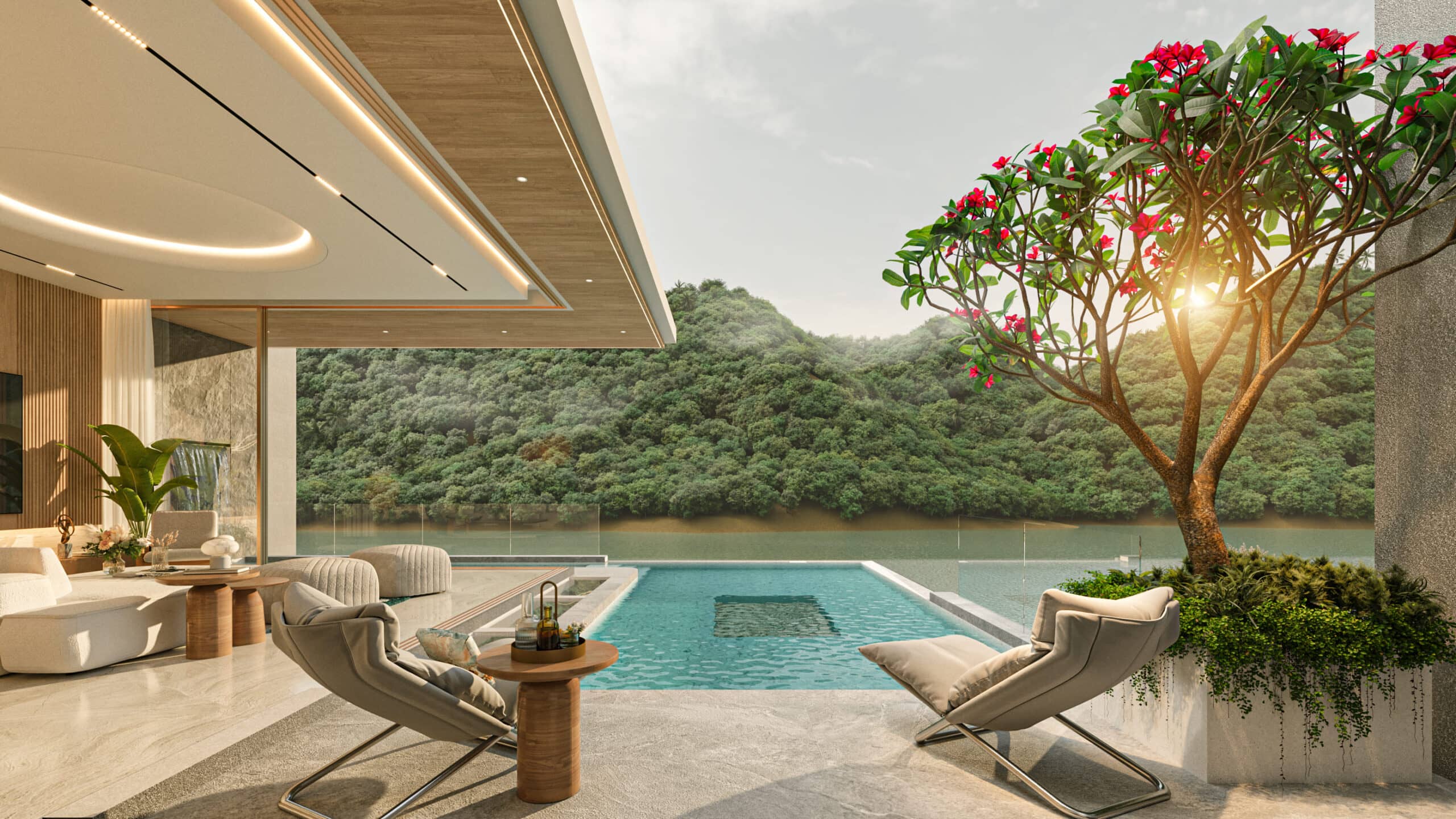 Modern 4–6 Bedroom Lakefront Villa in Phuket — For Sale, Chalong, Phuket