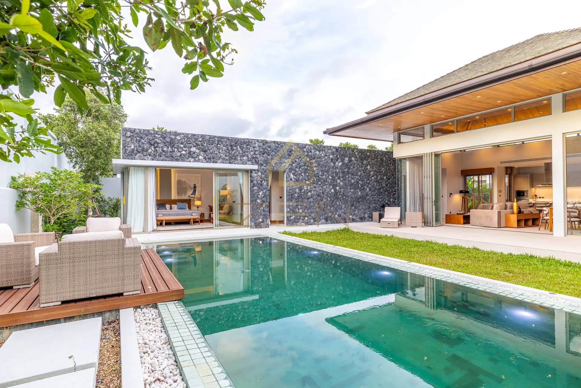 Modern 4-Bedroom Private Pool Villa in Botanica Foresta for Long-Term Rent, Bang Tao, Phuket