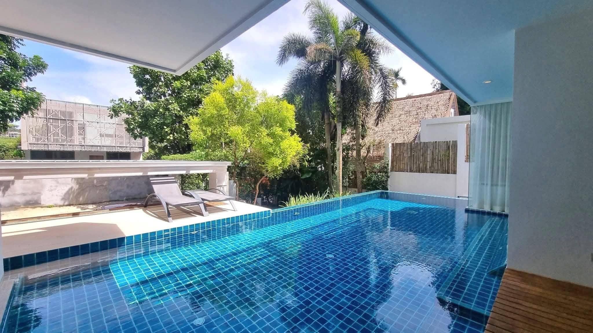 Modern 3-Bedroom Pool Villa in Chalong with Rooftop Mountain View – Long-Term Rental in Phuket, Chalong, Phuket