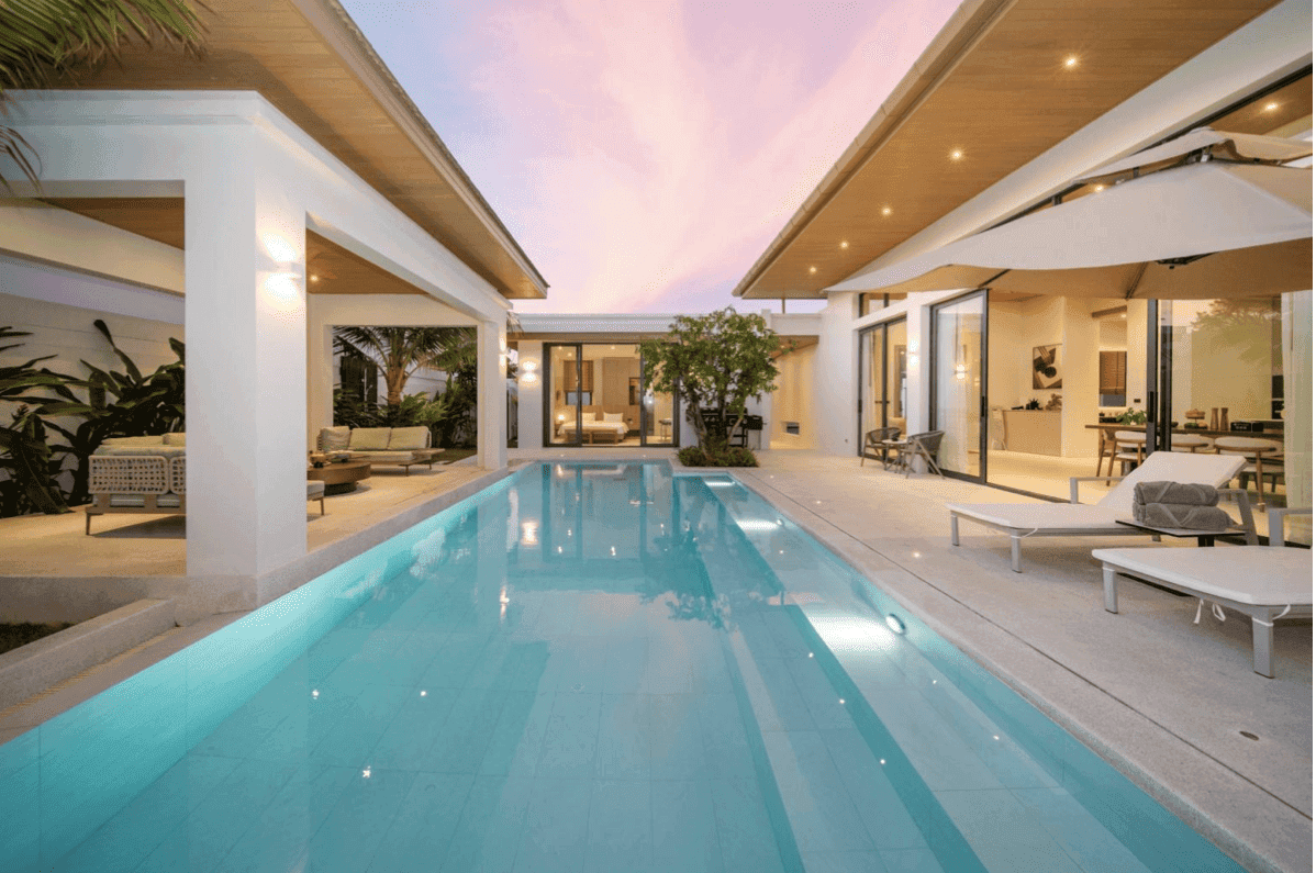 Luxury 4-Bedroom Private Pool Villa in Mai Khao for Long-Term Rent, Thalang, Phuket