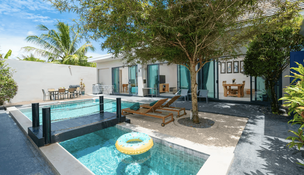 Modern 3-Bedroom P1 Private Pool Villa in Choeng Thale for Long-Term Rental, Bang Tao, Phuket
